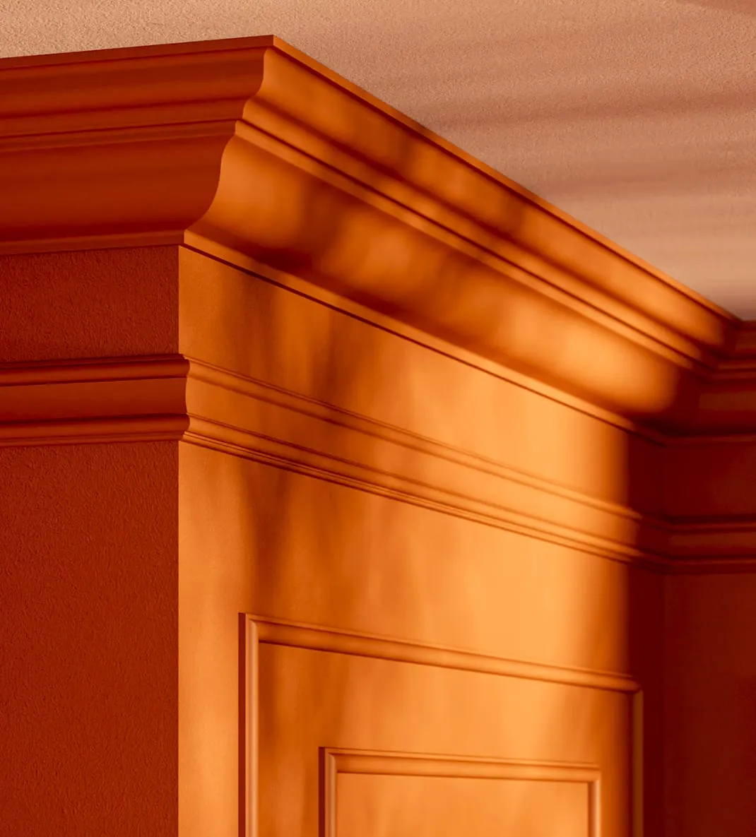 Moulure décorative orange de la gamme Design Elements