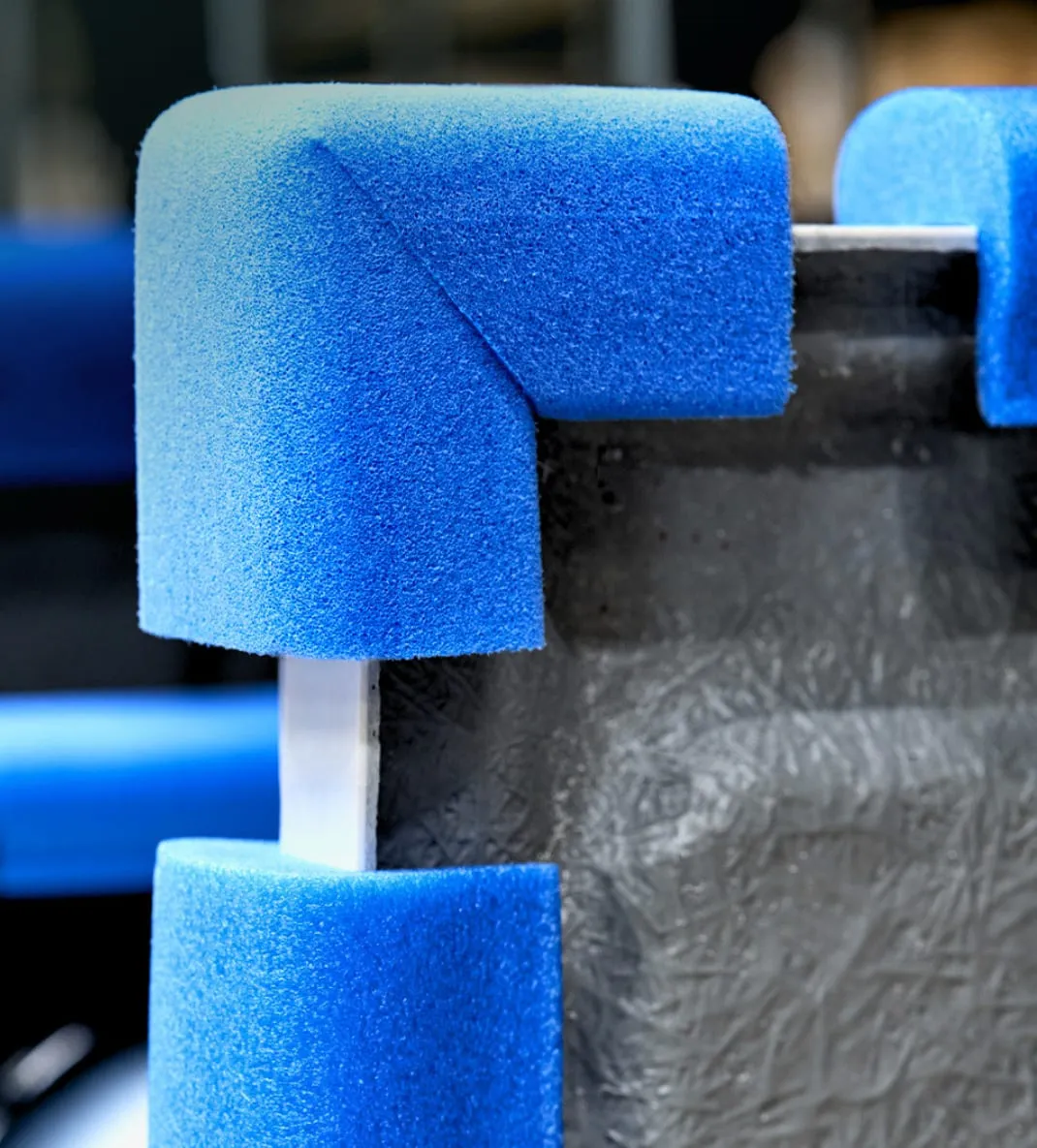 Protections en mousse bleue de la gamme Technical Foams