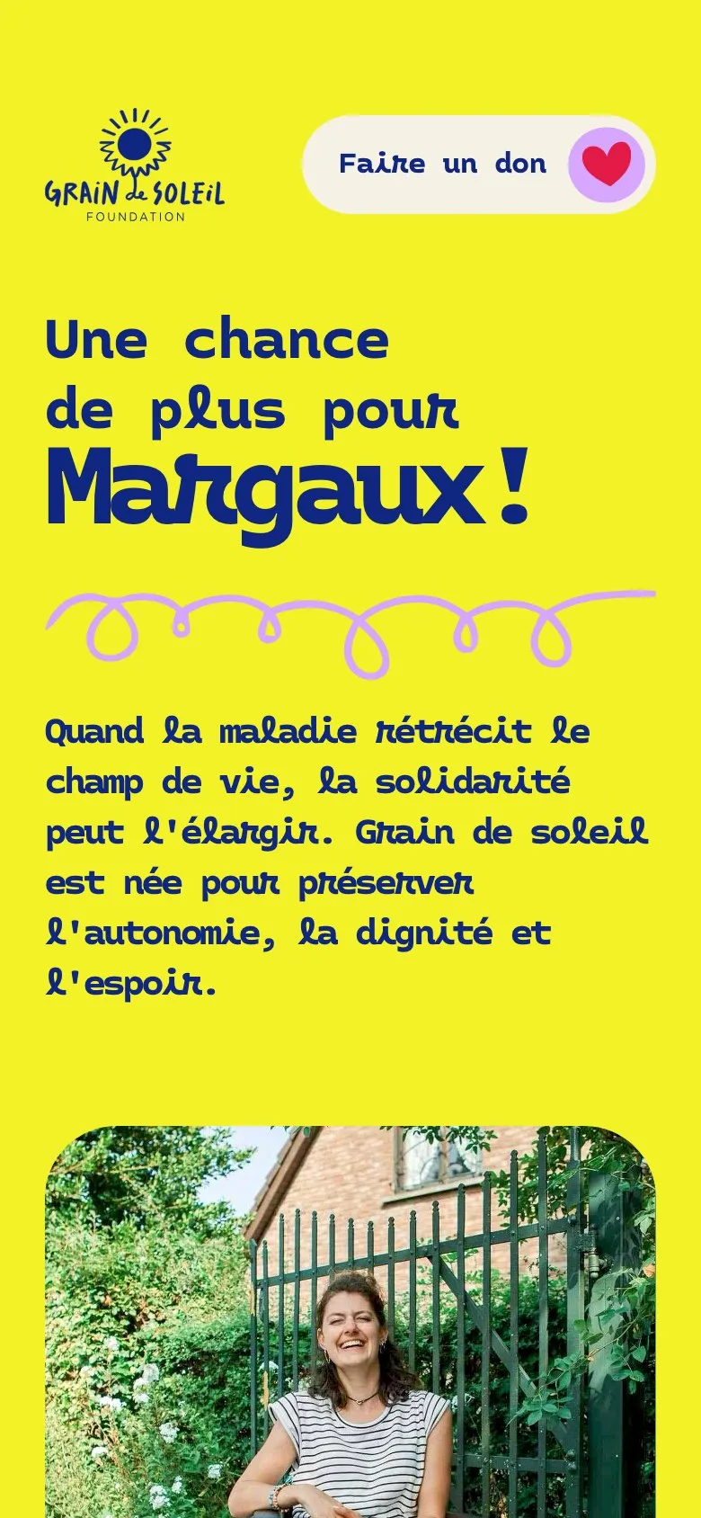 Site Grain de Soleil sur mobile
