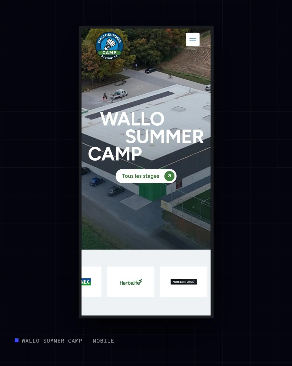Site Wallo Summer Camp sur mobile