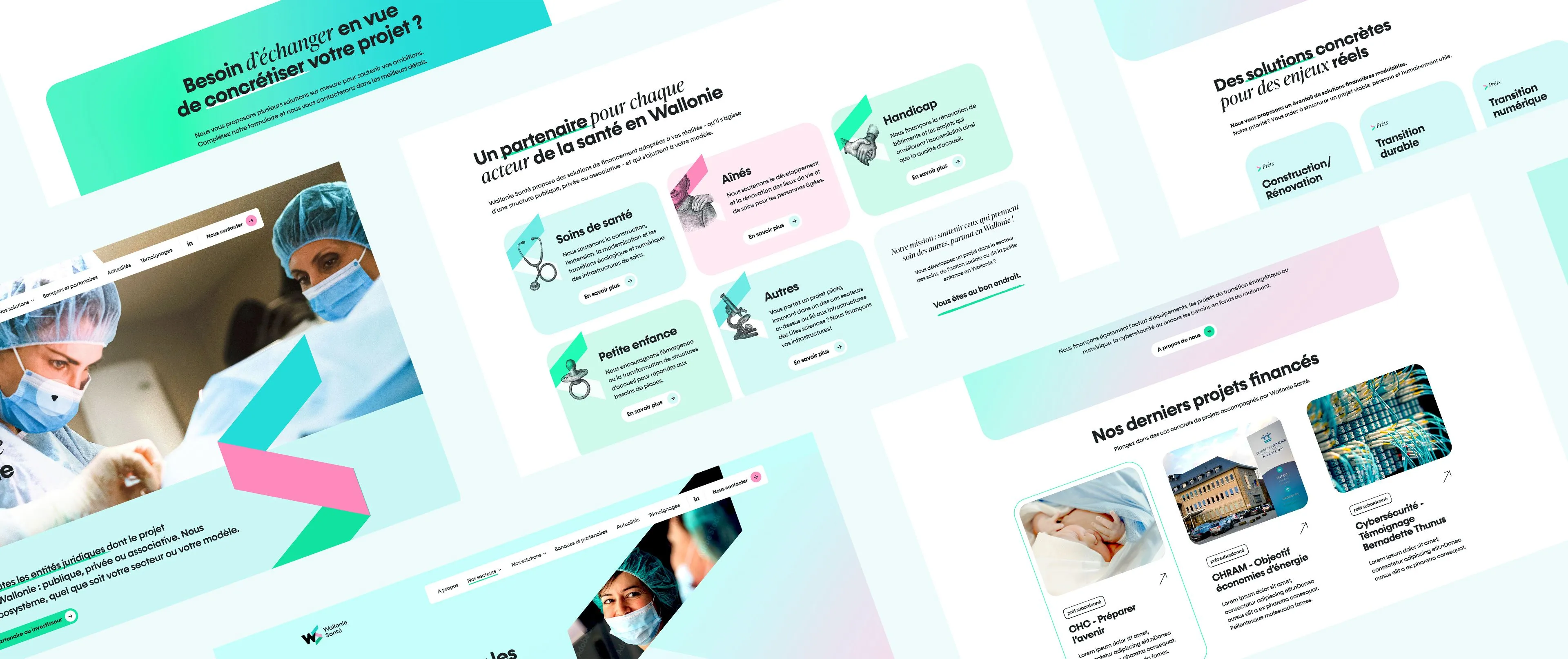 Pages du site Wallonie Santé sur ordinateur